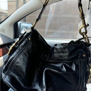 COPY - Coach Zoe black patent leather